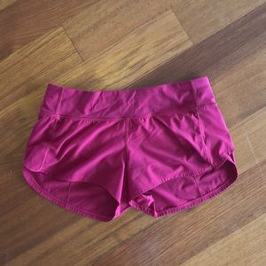 Red lulu lemon shorts!